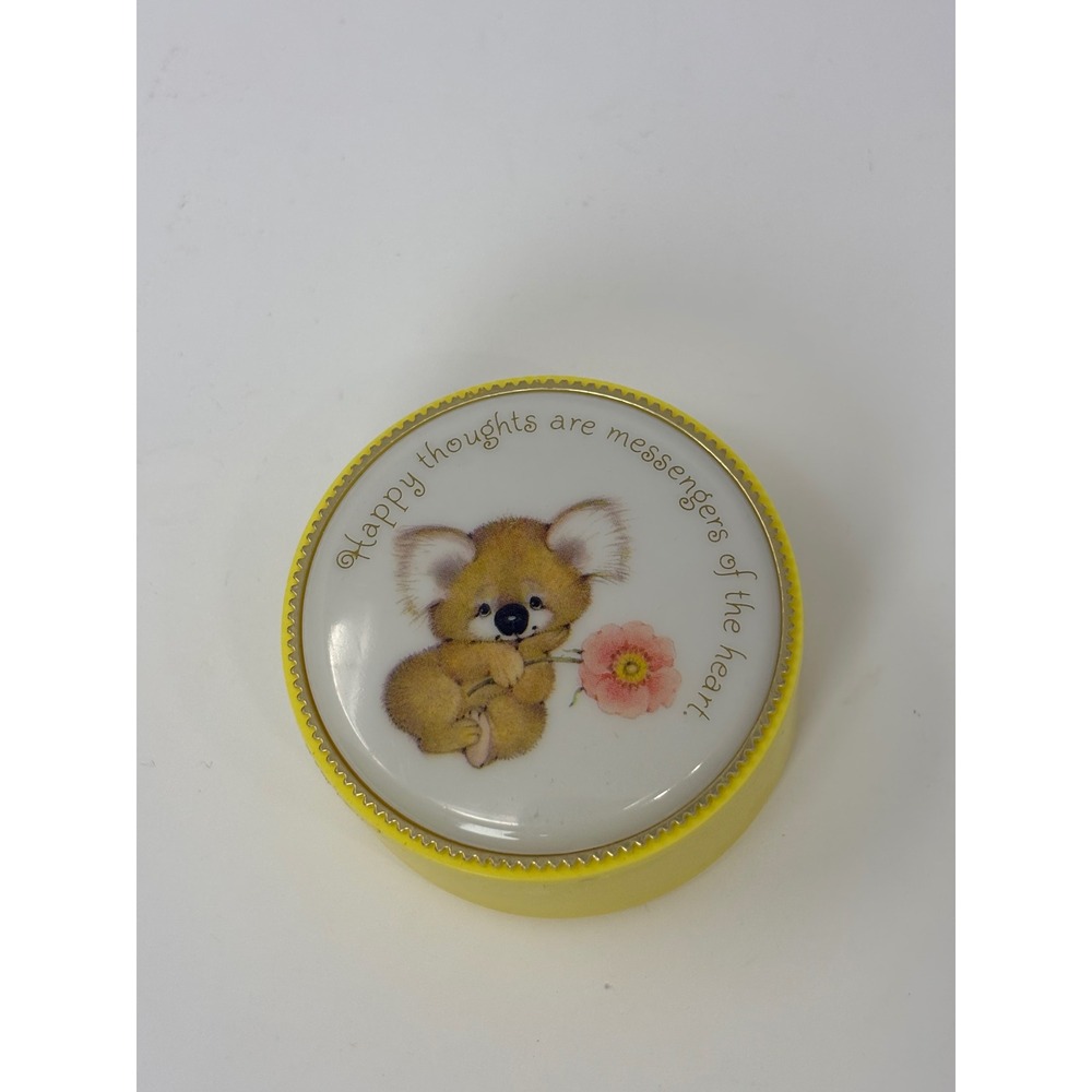 Vintage 80's stackable plastic container Hallmark Collection "Critter Sitters"